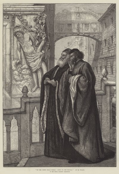 在Ponte Della Paglia，去理事会 作者 亨利沃利斯